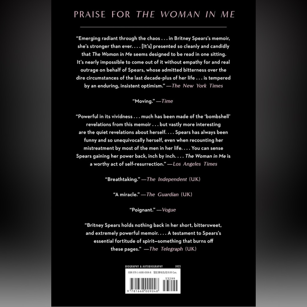 Brittany Spears “The Woman In Me” Book First Edition - Picture 4 of 6